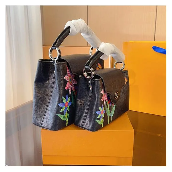 Fashion Designer Ladies Genuine Leather Flower Handbag Luxury Brand Tote Replicas Wholesale Women Crossbody Shoulder Bag