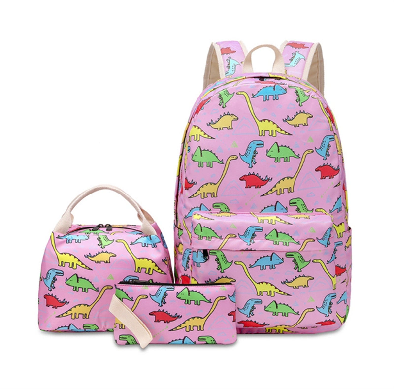 3 in 1 Fashion Children&prime; S School Bag Set Polyester Outdoor Hiking Hiking Backpack Wholesale Customized Printing Leisure Backpack.