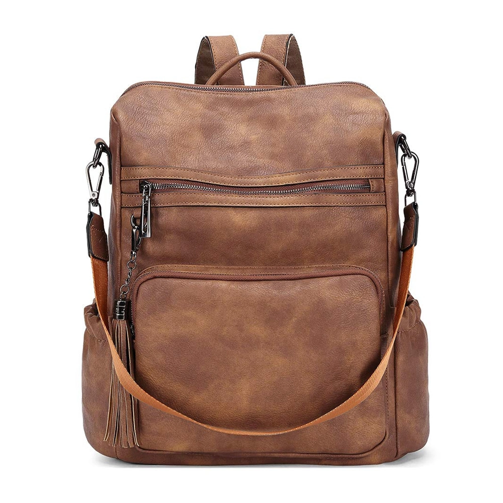 Wholesale Colorful PU Leather Laptop Bag Large Durable Backpack for Men &amp; Women