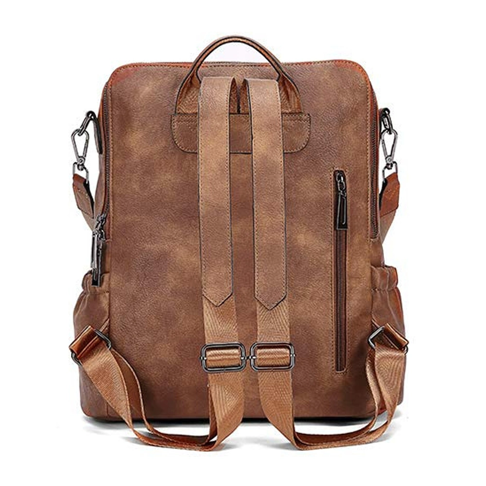 Wholesale Colorful PU Leather Laptop Bag Large Durable Backpack for Men &amp; Women